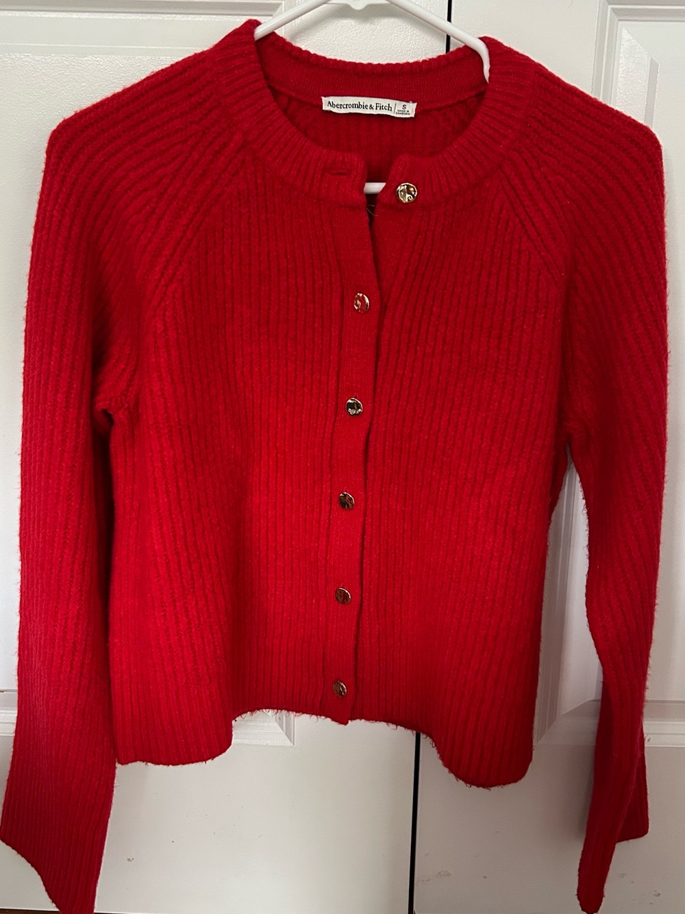 Abercrombie & Fitch Red Cardigan - Picture 4 of 5